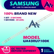 UA43RU7100K SAMSUNG 43" LED TV Backlight 43 INCH Lampu TV samsung UA43RU7100 43RU7100K