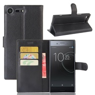 Litchi Leather Phone Case For Sony Xperia XZ XZ1 Compact XZ2 XZ3 XZ Premium Wallet With Card Slot Holder Flip Case Cover