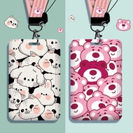 [SG] Cartoon Ezlink Card Lanyard Holder Retractable Keychain Pass Holder Student ID Tag Card Holder 
