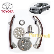 T/Y ALTIS ZZE121,ZZE122,WISH 1.8 ZNE10 TIMING CHAIN SET (6PCS) (1ZZFE)