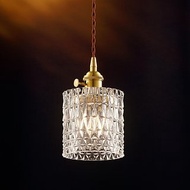 【塵年舊飾】懷舊銅製玻璃吊燈PL-1732附LED 6W燈泡
