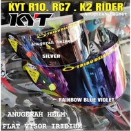 FLAT VISOR GLASS HELMET KYT R10 KYT RC7 KYT K2R KYT K2 RIDER