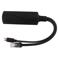 【LB0P】-For 5 PoE Splitter 5V 4A 10/100/1000Mbps IEEE802.3af/At Type C PoE Splitter for 5B