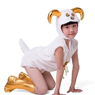 【GL】white sheep costume for children sheep halloween costume animal dance costume for children anima