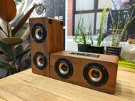 ลำโพงบลูทูธ KTS-1108 เสียงทุ้มหนักแน่น ลำโพงลายไม้4ดอก สุดยอดพลังเสียง