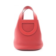 【二手】愛馬仕 HERMES 手提包 In the Loop 18 084274CK Rouge Casaque 皮革 In the Loop 18 Rouge Casaque 女士二手 A