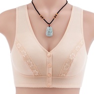 Beautiful Cotton Bra Big Size 36-44 B C Cup Attachable Foam Pads Wireless Push Up Bras Bralette