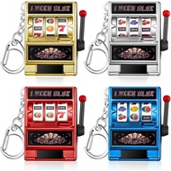 Panelee Slot Machine Keychain Bulk Las Vegas Keychains Mini Casino Kawaii Decoration for Las Vegas C