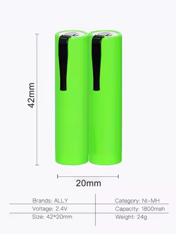 ALLY AAA for PHILIPS Electric Shaver Batteries SUPPO 2.4V 1800mAh Ni-MH Battery nikon z5 mavic mini 
