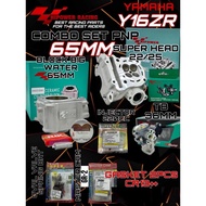 HIPOWER RACING COMBO SET 6 BARANG YAMAHA Y16ZR Y16 R15 MT15 65MM COMBO SET PNP (SUPERHEAD 22/25 BLOC