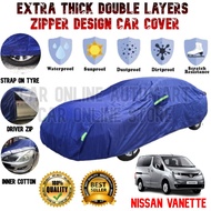 NISSAN VANETTE MPV XL ~Penutup Kereta Outdoor Indoor Hight Quality Extra Thick 3 Layers Zip Design J