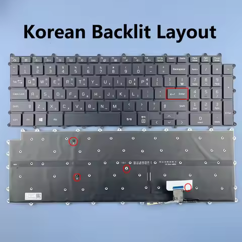 Korean Backlit Keyboard For LG Gram 17Z90P 17Z90P-G 17Z90P-K 17Z90P-N .APB7U1 17Z90P-N.APS5U1 17Z90P