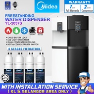 [FREE INSTALL] MIDEA Hot Normal Cold Floorstanding Water Dispenser 3 Suhu Penapis Air MIDEA 2037 - C