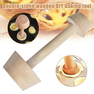 LONTIME Wooden Egg Tart Mould Kitchen Tools  Pastry Pusher Baking Supplies Pastry Pusher