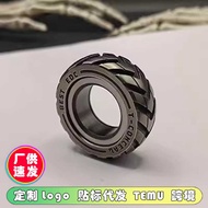 Edc Stainless Steel Fingertip Coin Ring Gyro Decompression Yama Handy Tool Toy Brand Embroidery edc 