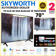 [Free Shipping] Skyworth 70" Inch Uhd 4K Smart Android Digital Led Tv 70SUC6500