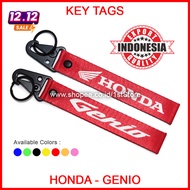 GANTUNGAN HONDA GENIO KEYCHAIN STRAP PREMIUM MOTORCYCLE LOGO ACCESSORIES KEY CHAIN TAG HOLDER TAGS K