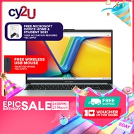 Asus VivoBook Go 15 E1504F-ANJ872WS 15.6 FHD Laptop Grey Green ( Ryzen 3 7320U 8GB 512GB SSD ATI W11