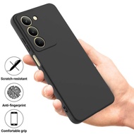 Pure Liquid Silicone Case Casing Cover For Realme C75X C75 Realme 14X 5G (BLACK)