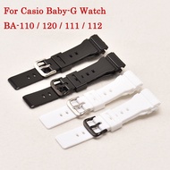14mm Silicone Watch Strap for Casio Baby g BA111 BA110 BA112 BA120 BA125 Female Rubber Bracelet 14MM Women's Watches Band