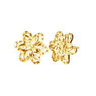 Citigems 916 Gold Flower Earrings