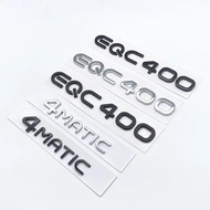 Chrome Silver Black Trunk Letters EQC400 4MATIC Emblems for Mercedes Benz EQC Electric Motor SUV AWD