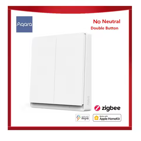 Aqara Smart Wall Switch E1 ZigBee 3.0 Smart Home Wireless Key Light Switch Remote Control WiFi Switc