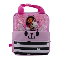 Gabby’s Doll House 12” Mini Backpack for girls, Flip Sequin School Bag for Preschool, Pandy Paws Fla