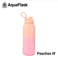 Aquaflask Dream Collection Stainless Steel Drinking Water Bottle w/ Silicone Boot - Peaches N'