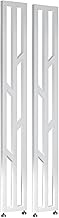 YVYKFZD 2 Pcs Wall Partition Slats Room Divider, Metal Frame Room Separator Fence, Privacy Screens A