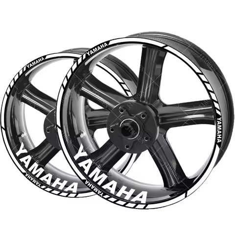 17/18 Inches For Yamaha Wheel Sticker Logo Rim Decal Vinyl Set