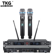 TKG 640-690MHz UR-2000 dual channel outdoor wireless speaker microphone UHF microphone system wireless