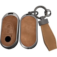 SANRILY Fit For Mercedes Smart Key Fob Cover Case Compatible with Benz S580 2022 EQS SUV 2023 2021 2