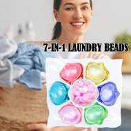 7 In 1 Cute Flower Laundry Bead Detergent Softener Beads Laundry Cleaning Fragrance Gel Bulk Beads Long-Lasting Fragrance