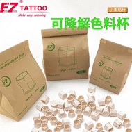 Tattoo EZ Equipment Cup Tattoo Embroidery with Base Wheat Straw Hexagonal Disposable Pigment Cup Pig