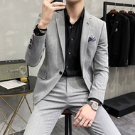 Groom Suit Two-piece Paddy Hyun Men's Two-piece Groom Wedding Suit Business Casual West