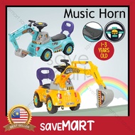 Kids Ride On Bulldozer Excavator Construction Digger Musical Steering/Jentolak Mainan Kanak Kanak