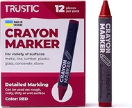 Trustic Universal Crayon Wax Marker for Industrial and Craft Detailed Marking on Lumber Metal Carton