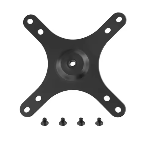 Portable Monitor Mounting Bracket Plate VESA 1/4 Inch Screw Hole To 100X100mm 75X75mm, M4 Screw Set 