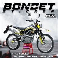 Decal STICKER KLX BF 150 MOTORCYCLE STICKER free custom design