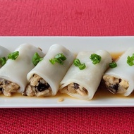 Chee Cheong Fun w/ Chicken &amp; Mushroom (50g x 8 pcs/pkt - Frozen) Sauce provided! ~ Pianitos Dim Sum