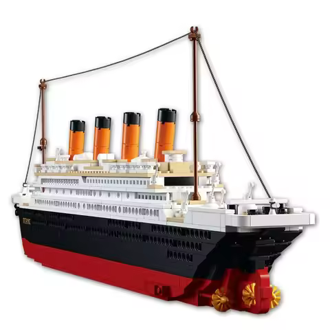 Titanic RMS cruise Boat ship City Model building kits 3D Blocks Educational Figures diy toys hobbies