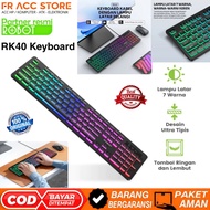 RGB Gaming Keyboard RK40 ROBOT 7 Color Backlit Wired Keyboard Ultra Thin RGB Office Keyboard Ergonom