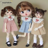 AOPHEKM Floral Lace Dresses, Mini Cute Base Shirt Tops, Gift Toys Fashion DIY Accessories Bubble Sle