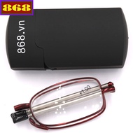 868 red folding glasses, folding glasses, old glasses