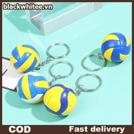 BWHTE Volleyball Keychain Mini PVC Volleyball keychain bag car keychain Ball Key Ring .