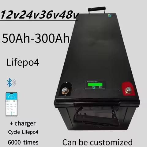Lifepo4 Lithium Battery EU Deep Cycle 12V 200AH-400Ah 24V 150Ah-200Ah 36V 100Ah for Car Audio Solar 