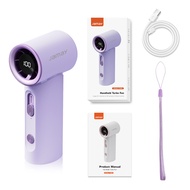 JAMAY พัดลมเจ็ท ขนาดเล็ก แบบพกพา 3600mAh ใช้งานได้ 10 ชั่วโมง พัดลมพกพา พร้อมความเร็ว 1-100 ระดับ จอ