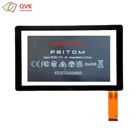 Black 7 inch For PRITOM K7 Pro kids Tablet Capacitive Touch Screen Digitizer Sensor External Glass P