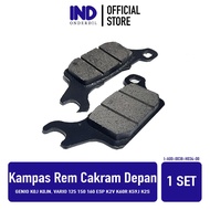 IND Front Disc Brake Pads for Genio K0J/K0JN, Vario 125/150/160 eSP K2V/K60R/K59J/K2S, Disc Pad